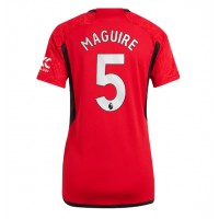 Manchester United Harry Maguire #5 Replica Home Shirt Ladies 2023-24 Short Sleeve